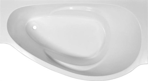 Ванна из литьевого мрамора Эстет Грация 170x94 Белая правая - фото 17858