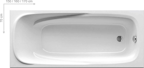 Акриловая ванна Ravak Vanda II 150х70 без гидромассажа - фото 20708