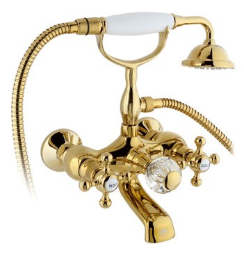 Cмеситель для ванны и душа Timo Nelson 1914Y Gold - фото 29318