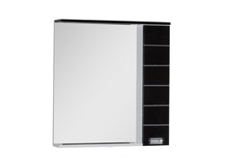 Зеркальный шкаф Aquanet Доминика 80 чёрно-белый